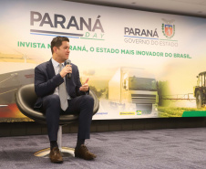 Programa de concessões na área da infraestrutura, projetos de parcerias público-privadas e um ambiente propício para negócios tornam o Paraná o Estado atrativo para investidores. A avaliação é do governador Carlos Massa Ratinho Junior, que abriu nesta terça-feira (21) a segunda edição do Paraná Day.Foto: Rodrigo Felix Leal/ANPr