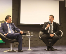 Programa de concessões na área da infraestrutura, projetos de parcerias público-privadas e um ambiente propício para negócios tornam o Paraná o Estado atrativo para investidores. A avaliação é do governador Carlos Massa Ratinho Junior, que abriu nesta terça-feira (21) a segunda edição do Paraná Day.Foto: Rodrigo Felix Leal/ANPr