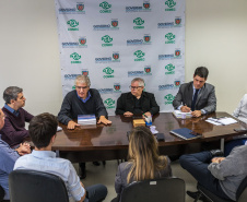 Comec recebe Vicente Loureiro, ex-diretor da Câmara Metropolitana do Rio de Janeiro para debater PDUI.
Curitiba, 21/05/2019
Foto: Maurilio Cheli