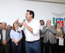 O governador Carlos Massa Ratinho Junior disse nesta quarta-feira (22), no lançamento oficial da Superintendência Geral de Diálogo e Interação Social (Sudis), que o Governo do Paraná está aberto ao diálogo e vai trabalhar diariamente para atender as demandas de todos os setores da sociedade, principalmente dos mais necessitados, em respeito ao compromisso com a construção de um Estado moderno e protetivo.Foto: Gilson Abreu/ANPr