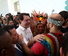 O governador Carlos Massa Ratinho Junior disse nesta quarta-feira (22), no lançamento oficial da Superintendência Geral de Diálogo e Interação Social (Sudis), que o Governo do Paraná está aberto ao diálogo e vai trabalhar diariamente para atender as demandas de todos os setores da sociedade, principalmente dos mais necessitados, em respeito ao compromisso com a construção de um Estado moderno e protetivo.Foto: Gilson Abreu/ANPr