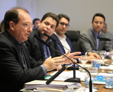 Chefes de 42 núcleos regionais do Governo do Estado das cidades de Londrina, Cornélio Procópio e Jacarezinho participaram nesta quarta-feira (22) de uma reunião com o governador Carlos Massa Ratinho Junior no Palácio Iguaçu, em Curitiba