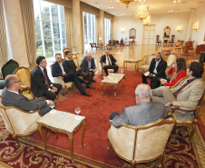 Reunião com representantes da Microsoft. Curitiba, 22-05-19.Foto: Arnaldo Alves / ANPr.