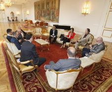 Reunião com representantes da Microsoft. Curitiba, 22-05-19.Foto: Arnaldo Alves / ANPr.