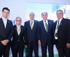 A Usina Hidrelétrica Baixo Iguaçu, último aproveitamento energético do Rio Iguaçu, foi inaugurada nesta quinta-feira (23) em Capanema, no Sudoeste do Estado. O empreendimento foi construído por um consórcio formado pela Copel e a Neonergia e recebeu investimento de R$ 2,3 bilhões. Foto: Rodrigo Felix Leal/ANPr