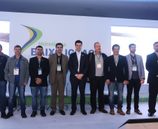 A Usina Hidrelétrica Baixo Iguaçu, último aproveitamento energético do Rio Iguaçu, foi inaugurada nesta quinta-feira (23) em Capanema, no Sudoeste do Estado. O empreendimento foi construído por um consórcio formado pela Copel e a Neonergia e recebeu investimento de R$ 2,3 bilhões. Foto: Rodrigo Felix Leal/ANPr