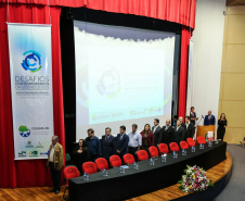 O governador Carlos Massa Ratinho Junior participa da abertura do XXXV Congresso Estadual de Secretários Municipais de Saúde do Paraná, no Centro Universitário da Fundação Assis Gurgacz (FAG)  em Cascavel nesta quinta-feira (23).   Cascavel, 23/05/2019 -  Foto: Geraldo Bubniak/ANPr