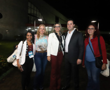 O governador Carlos Massa Ratinho Junior participa da abertura do XXXV Congresso Estadual de Secretários Municipais de Saúde do Paraná, no Centro Universitário da Fundação Assis Gurgacz (FAG)  em Cascavel nesta quinta-feira (23).   Cascavel, 23/05/2019 -  Foto: Rodrigo Félix Leal/ANPr