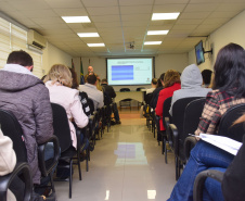 A Secretaria da Saúde do Paraná realiza nesta segunda e terça-feira (27 e 28), em Curitiba, capacitação para profissionais de atuam no Programa Estadual de Controle do Tabagismo e que serão multiplicadores das informações em seus municípios.  -  Curitiba, 27/05/2019  -  Foto:  Américo Antonio Jr.