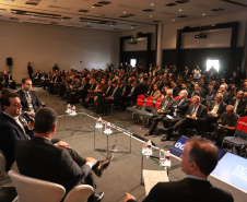 Governador Carlos Massa Ratinho Junior participa em São Paulo, na Amcham Brasil, do Exame Fórum PPPs e Concessões  -  São Paulo, 28/05/2019  -  Foto: Rodrigo Félix Leal/ANPr