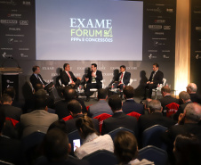 Governador Carlos Massa Ratinho Junior participa em São Paulo, na Amcham Brasil, do Exame Fórum PPPs e Concessões  -  São Paulo, 28/05/2019  -  Foto: Rodrigo Félix Leal/ANPr