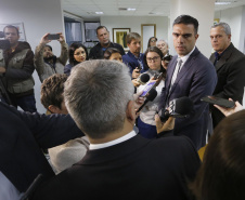 Coletiva na Delegacia de Combate a Corrupção, sobre a Operação Peça Chave. N/F: diretor geral da secretaria de Administração e Previdência, Braulio Cesco Fleury.Curitiba, 28-05-19Foto: Arnaldo Alves / ANPr.
