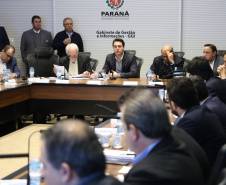 Governador Carlos Massa Ratinho Junior coordena reunião com a equipe de Governo  -  Curitiba, 04/06/2019  -  Foto: José Fernando Ogura/ANPr