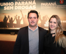 O governador Carlos Massa Ratinho Junior lançou nesta terça-feira (4) a campanha Junho - Paraná sem Drogas, que dedica o mês à ações de conscientização e prevenção ao uso de entorpecentes.   -  Curitiba, 04/06/2019  -  Foto: Rodrigo Felix Leal/ANPrr