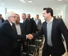 O governador Carlos Massa Ratinho Junior libera recursos para bolsas de pesquisa e extensão, para pesquisadores das universidades e institutos de pesquisa do Paraná.Curitiba, 04-06-19.Foto: Rodrigo Félix Leal/ANPr
