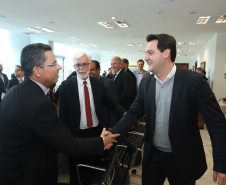 O governador Carlos Massa Ratinho Junior libera recursos para bolsas de pesquisa e extensão, para pesquisadores das universidades e institutos de pesquisa do Paraná.Curitiba, 04-06-19.Foto: Rodrigo Félix Leal/ANPr