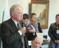 O governador Carlos Massa Ratinho Junior libera recursos para bolsas de pesquisa e extensão, para pesquisadores das universidades e institutos de pesquisa do Paraná.Curitiba, 04-06-19.Foto: Rodrigo Félix Leal/ANPr