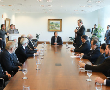 O governador Carlos Massa Ratinho Junior libera recursos para bolsas de pesquisa e extensão, para pesquisadores das universidades e institutos de pesquisa do Paraná.Curitiba, 04-06-19.Foto: Rodrigo Félix Leal/ANPr