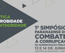 O Governo do Paraná vai abrir espaço para discutir a direção do Estado com honestidade e em busca de fortalecer a credibilidade nas instituições públicas. A Controladoria-Geral do Estado, CGE, promove em 13 e 14 de junho o I Simpósio de Combate à Corrupção na Administração Pública, com profissionais especializados. - Curitiba, 06/06/2019 - Foto: Divulgação CGE