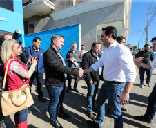 Governador Carlos Massa Ratinho Junior se reúne em Irati com os prefeitos do Centro-Sul do Paraná, e repassa recursos para investimentos em diversos municípios da região. O secretário do Desenvolvimento Urbano e Obras Públicas, João Carlos Ortega, também participa do encontro.  -  Irati, 07/06/2019  -  Foto: Geraldo Bubniak/ANPr