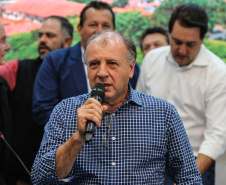 Governador Carlos Massa Ratinho Junior se reúne em Irati com os prefeitos do Centro-Sul do Paraná, e repassa recursos para investimentos em diversos municípios da região. O secretário do Desenvolvimento Urbano e Obras Públicas, João Carlos Ortega, também participa do encontro.  -  Irati, 07/06/2019  -  Foto: Geraldo Bubniak/ANPr