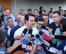 O governador Carlos Massa Ratinho Junior anunciou nesta quinta-feira (13) o investimento de 26.963.670,76 para benefícios à população de São José dos Pinhais, na Região Metropolitana de Curitiba.  -  São José dos Pinhais, 13/06/2019  -  Foto: Rodrigo Félix Leal/ANPr