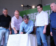 O governador Carlos Massa Ratinho Junior anunciou nesta quinta-feira (13) o investimento de 26.963.670,76 para benefícios à população de São José dos Pinhais, na Região Metropolitana de Curitiba.  -  São José dos Pinhais, 13/06/2019  -  Foto: Rodrigo Félix Leal/ANPr