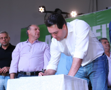 O governador Carlos Massa Ratinho Junior anunciou nesta quinta-feira (13) o investimento de 26.963.670,76 para benefícios à população de São José dos Pinhais, na Região Metropolitana de Curitiba.  -  São José dos Pinhais, 13/06/2019  -  Foto: Rodrigo Félix Leal/ANPr