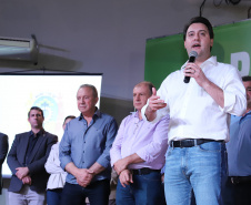 O governador Carlos Massa Ratinho Junior anunciou nesta quinta-feira (13) o investimento de 26.963.670,76 para benefícios à população de São José dos Pinhais, na Região Metropolitana de Curitiba.  -  São José dos Pinhais, 13/06/2019  -  Foto: Rodrigo Félix Leal/ANPr