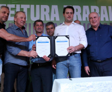 O governador Carlos Massa Ratinho Junior anunciou nesta quinta-feira (13) o investimento de 26.963.670,76 para benefícios à população de São José dos Pinhais, na Região Metropolitana de Curitiba.  -  São José dos Pinhais, 13/06/2019  -  Foto: Gilson Abreu/ANPr