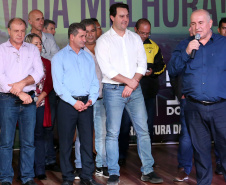 O governador Carlos Massa Ratinho Junior anunciou nesta quinta-feira (13) o investimento de 26.963.670,76 para benefícios à população de São José dos Pinhais, na Região Metropolitana de Curitiba.  -  São José dos Pinhais, 13/06/2019  -  Foto: Gilson Abreu/ANPr