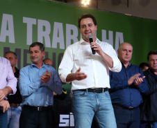O governador Carlos Massa Ratinho Junior anunciou nesta quinta-feira (13) o investimento de 26.963.670,76 para benefícios à população de São José dos Pinhais, na Região Metropolitana de Curitiba.  -  São José dos Pinhais, 13/06/2019  -  Foto: Gilson Abreu/ANPr