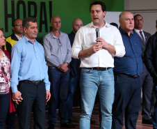 O governador Carlos Massa Ratinho Junior anunciou nesta quinta-feira (13) o investimento de 26.963.670,76 para benefícios à população de São José dos Pinhais, na Região Metropolitana de Curitiba.  -  São José dos Pinhais, 13/06/2019  -  Foto: Gilson Abreu/ANPr
