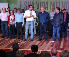 O governador Carlos Massa Ratinho Junior anunciou nesta quinta-feira (13) o investimento de 26.963.670,76 para benefícios à população de São José dos Pinhais, na Região Metropolitana de Curitiba.  -  São José dos Pinhais, 13/06/2019  -  Foto: Gilson Abreu/ANPr