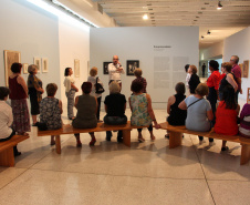 Para este fim de semana, o Museu Oscar Niemeyer (MON) preparou uma oficina dedicada àqueles que têm interesse em aprender a técnica de pintura com tintas naturais.  -  Curitiba, 14/06/2019  -  Foto: Maita Franco/MON