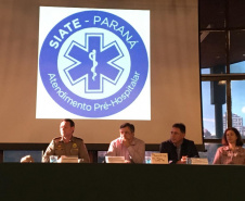 Siate e Samu simulam exercício de atendimento a múltiplas vítimas  -  Curitiba, 14/06/2019  -  Foto:  Divulgação SESA
