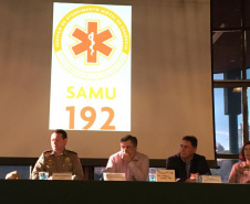 Siate e Samu simulam exercício de atendimento a múltiplas vítimas  -  Curitiba, 14/06/2019  -  Foto:  Divulgação SESA