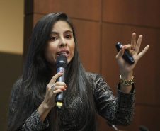 Simpósio: Ética, Probidade e Integridade. N/F: Juliana Oliveira Nascimento, Advogada e especialista em Compliance.Curitiba, 14-06-19.Foto: Arnaldo Alves / ANPr.