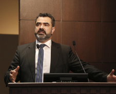 Simpósio: Ética, Probidade e Integridade. N/F: Luciano Flores de Lima, superintendente regional da Polícia Federal no Paraná.Curitiba, 14-06-19.Foto: Arnaldo Alves / ANPr.