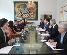 Governador Carlos Massa Ratinho Jr recebe visita do embaixador de Bangladesh Zulfiqar Rahman. -  Curitiba,17/06/2019 Foto:Jaelson Lucas / ANPr