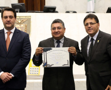 Comemoração de 100 de Convenção Batista na Assembléia Legislativa do Paraná, com homenagem do Governador Carlos Massa Ratinho JuniorFoto Gilson Abreu