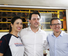 O governador Carlos Massa Ratinho Junior lançou nesta quinta-feira (20), no Ginásio Moringão, em Londrina, o Japs Combate, espécie de Jogos Abertos do Paraná voltado apenas para as lutas.  -  Londrina, 20/06/2019  -  Foto: Arnaldo Alves/ANPr