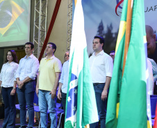 Governador Carlos Massa Ratinho Junior abre oficialmente a oitava edição dos Jogos Paradesportivos do Paraná (Parajaps), em Londrina.  -  Londrina, 20/06/2019  -  Foto: Rodrigo Félix Leal/ANPr