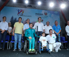 Governador Carlos Massa Ratinho Junior abre oficialmente a oitava edição dos Jogos Paradesportivos do Paraná (Parajaps), em Londrina.  -  Londrina, 20/06/2019  -  Foto: Rodrigo Félix Leal/ANPr