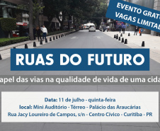 Buscando debater melhores soluções para as cidades da Região Metropolitana de Curitiba, a Coordenação da Região Metropolitrana de Curitiba (Comec), em parceria com a Associação Brasileira de Cimento Portland (ABCP), realizará o seminário ?Ruas do Futuro ? O papel das vias na qualidade de vida de uma cidade?, em que serão abordados temas e propostas relacionados à melhoria da qualidade das cidades brasileiras, mobilidade e permeabilidade urbana