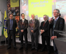 O vice-governador Darci Piana e o secretário estadual da Agricultura e do Abastecimento, Norberto Ortigara, participam nesta quinta-feira (27), em Curitiba, do lançamento do Plano Safra 2019/2020.  -  Curitiba, 27/06/2019  -  Foto: Gisele Barão/Assessoria de Imprensa Seab 