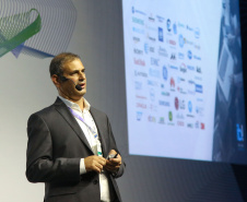 Fórum Internacional de Inovação ThinkinG. Na foto, Shaul Shashoua - Israel  -  Foz do Iguaçu, 27/06/2019  -  Foto: Jaelson Lucas/ANPr