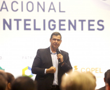 Fórum Internacional de Inovação ThinkinG. Na foto, o presidente da Celepar, Allan Costa  -  Foz do Iguaçu, 28/06/2019  -  Foto: Jaelson Lucas/ANPr