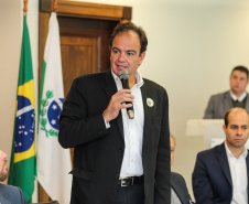 Diretor do Departamento de Apoio à Pessoa com Deficiência e de Políticas Públicas para Acessibilidade da Secretaria Estadual de Justiça, Família e Trabalho, Felipe Braga Côrtes, nesta terça-feira (02), no Palácio Iguaçu. Curitiba, 02/07/2019 -Foto: Geraldo Bubniak/ANPr