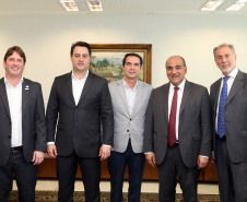 Governador Carlos Massa Ratinho Junior recebe Governador Tucumán Juan Manzur  -  Curitiba, 04/07/2019  -  Foto Gilson Abreu